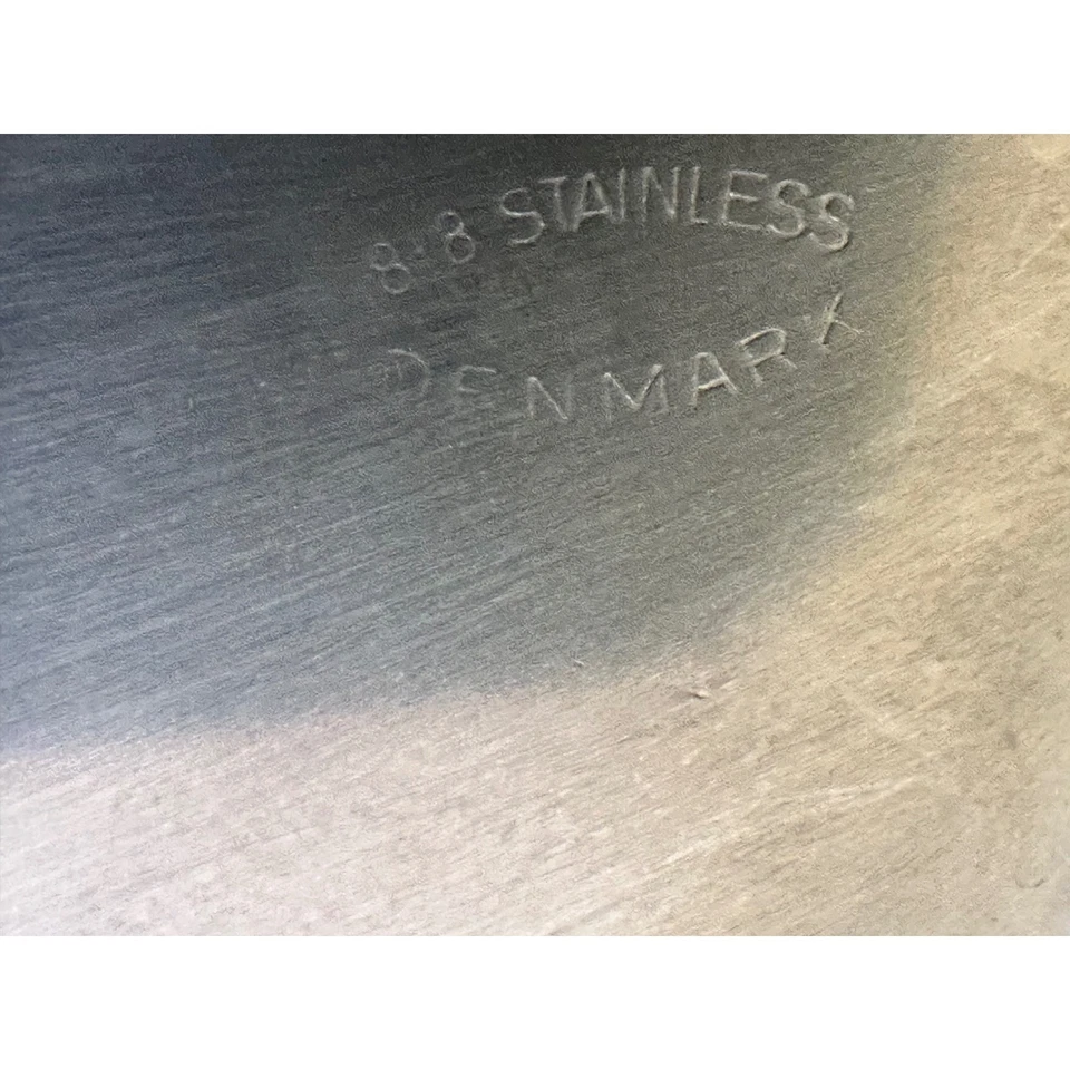 Vintage 8-8 Stainless Denmark Rectangular Tray Small Platter Serving Dish - Image 4 of 4
