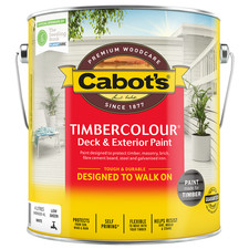 Cabot's 4L White Timbercolour Deck & Exterior Paint
