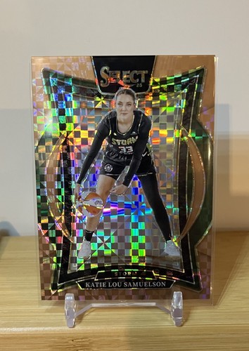 Katie Lou Samuelson 2025 WNBA Panini Select Bronze Checker Prizm /49