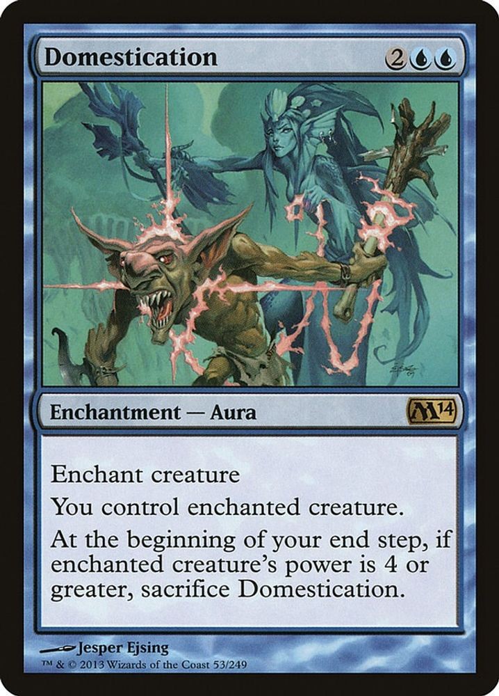 2013 Magic: The Gathering: M14 - Domestication (#53, Foil, R, Lightly Played)