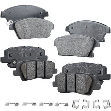 Front and Rear Semi-Metallic Brake Pad Set For 2013-2018 Cadillac ATS 1 Piston