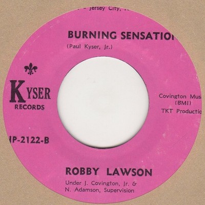 Robby Lawson Burning Sensation Kyser  Soul Northern Motown
