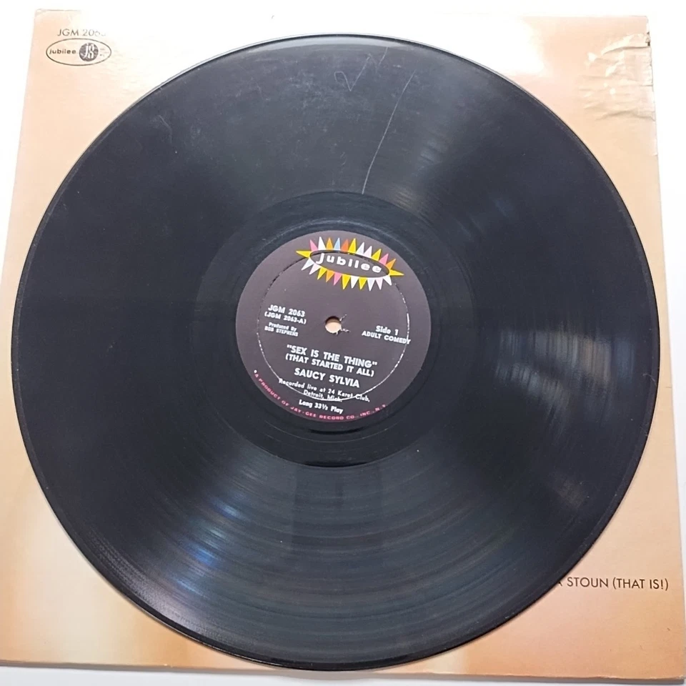 SAUCY SYLVIA STOUN - Sex Is The Thing (That Started It All) - LP Record MONO - Image 4 of 4