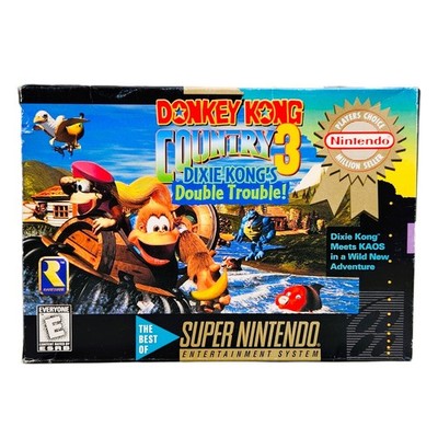Donkey Kong Country 3 [Player's Choice] SNES (Save Battery Works, Authentic)