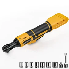 Electric Cordless Ratchet Wrench Set 3/8" Compatible For DEWALT 20V MAX Battery