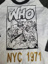 THE WHO XL T-SHIRT..Circa 1980 by Screen Stars..New Jersey Boardwalk 