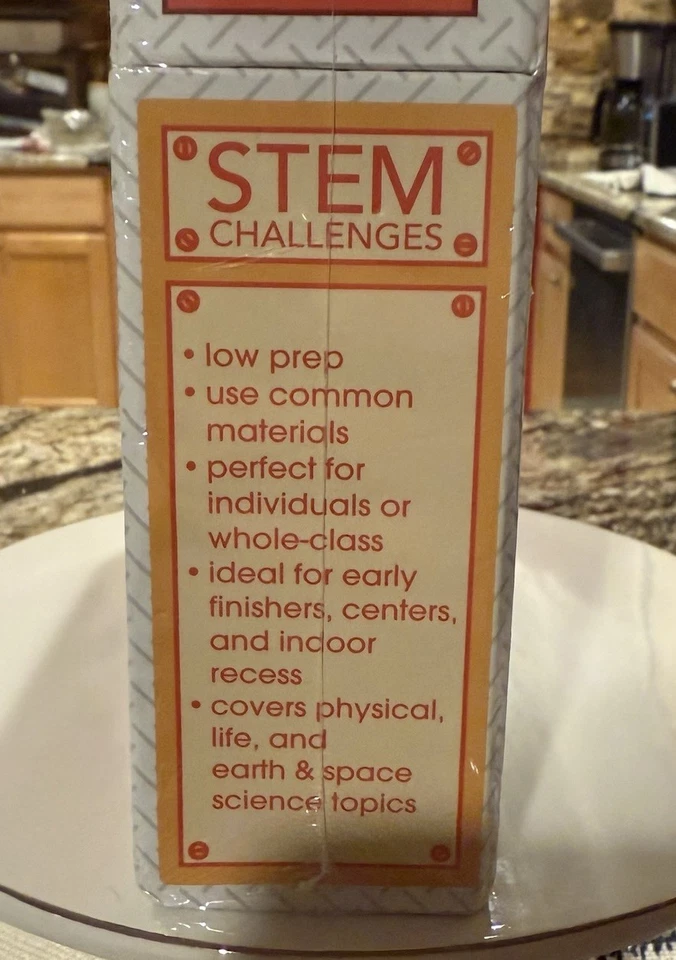 Kit de tarjetas de aprendizaje Carson Dellosa Stem Challenges, 30 proyectos científicos grado 2-5 Foto 2 de 3