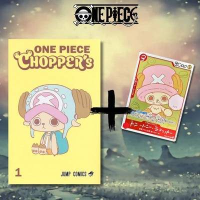 One Piece CHOPPER s Japani Comic + EB02-003 Promo Card Chopper NEU Sealed