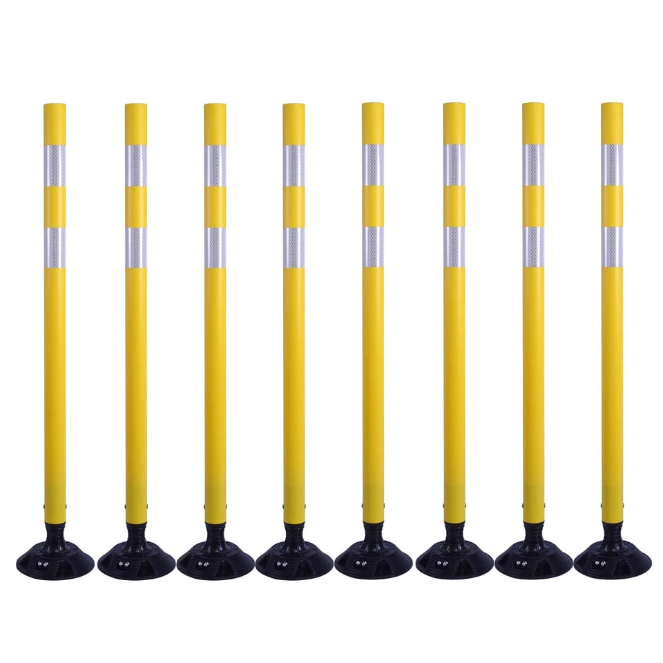 48''/36'' Flexible Surface Mount Delineator Posts for Parking Lot Road Safety - Image 2 of 4