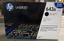 Genuine HP 643A Black Q5950A Factory Sealed Box Pristine Resale Condition NEW