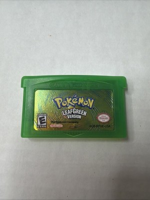 Pokemon LeafGreen Version Game Boy Advance GBA Authentic Nintendo Tested Loose