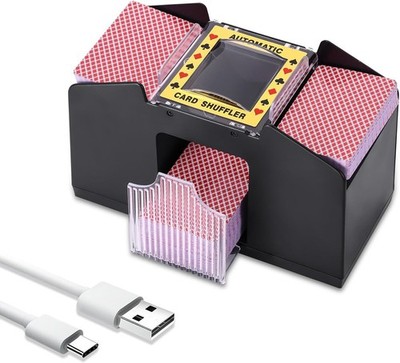 Automatischer elektrischer Kartenmischer für 4 Decks - USB/Batteriebetrieben