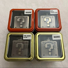 Super Mario Bros. Pocket Watch 2 Question Block Complete Set of 4 JAPAN
