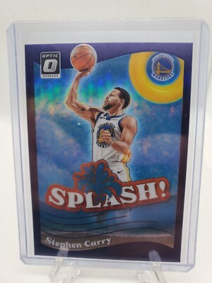 その他 Stephen Curry Optic Prizm purple Splash Stephen Curry 2022 Optic #10 Splash! - Purple Price Guide
