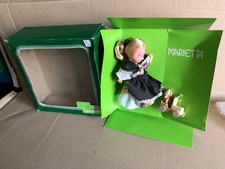 ITALOCREMONA Poupée Marietta Avec Auto Antique Bois Ann 70 VINTAGE