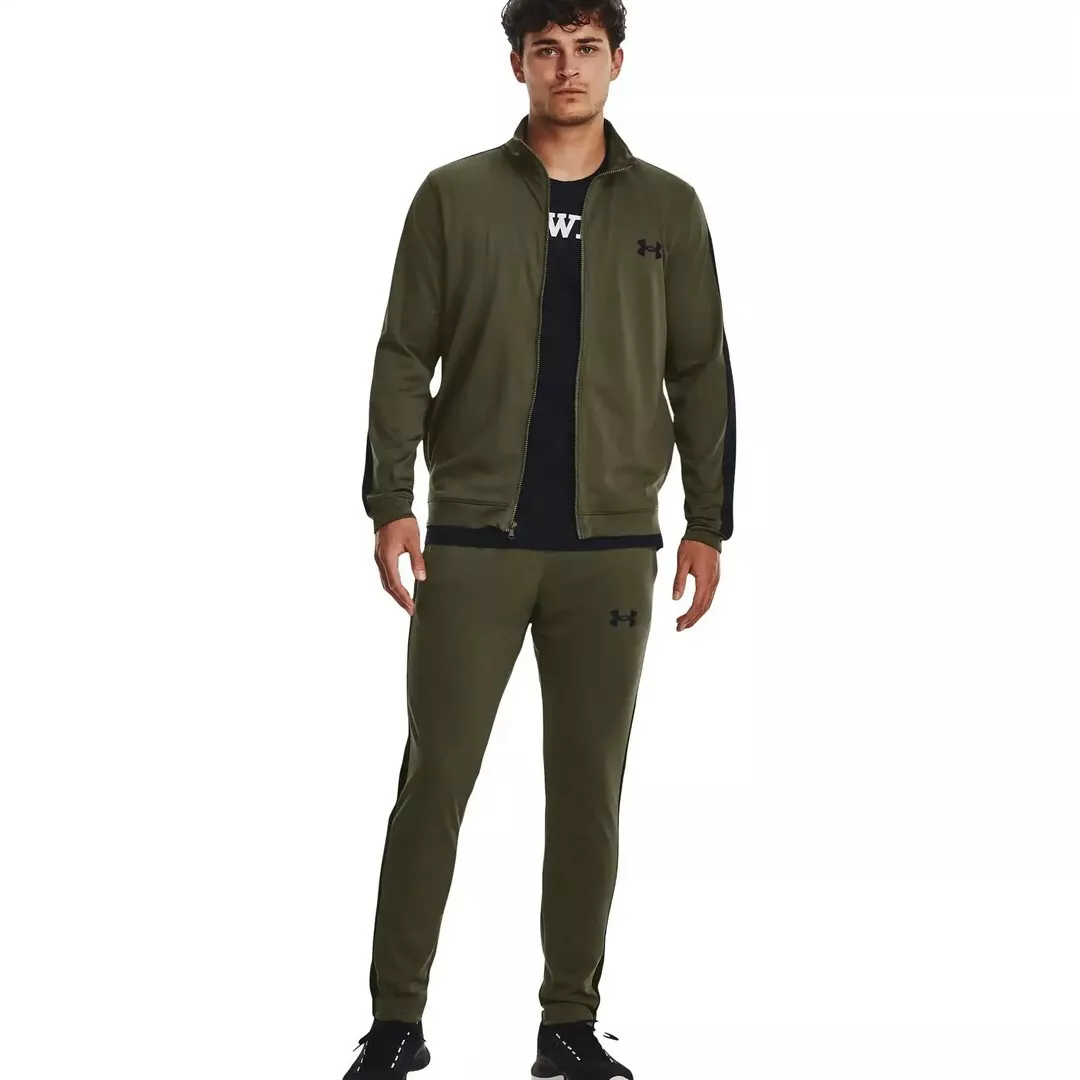 Under Armour TRACK SUIT - Tracksuit - marine green/black/khaki