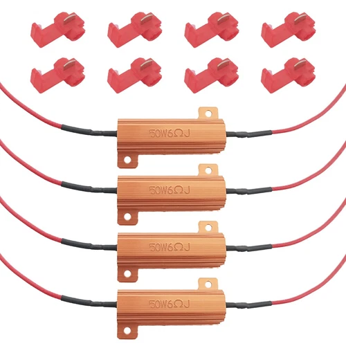 ​4pcs Turn Signal LED Resistor Kit,Fix The Flickering Led Turn Signal Light,5...