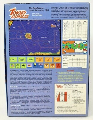 Wargame Victory Games – Tokyo Express – Campagne Navale De Guadalcanal – Solitaire