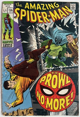 Amazing Spider-Man #79 (1969) Prowler Appearance UK Price Variant