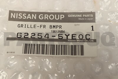 622545YE0C Genuine Nissan GRILLE-FR BMPR 62254-5YE0C | eBay