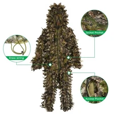 HartMaster Outdoors Full Body Camo Leafy Suit with Facemask