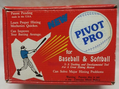 Pivot Pro for Baseball, Softball Vintage Training Aid Tool Item #032245 Made USA