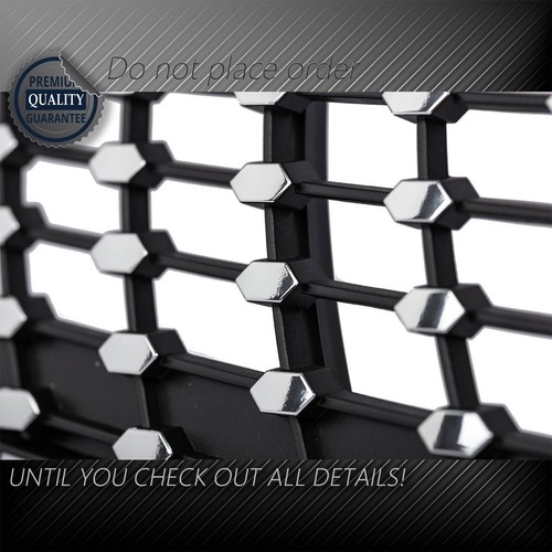 Diamond Grill For Mercedes Benz W205 C Class C250 C300 C400 2015-2018 Silver - Picture 6 of 9