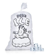 Ice Bag - Commercial grade, Prints vary, 10 Lb, 10.5 x 22 in, 1.5 mil - 500 Pack