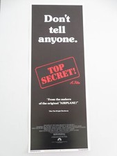 TOP SECRET! US INSERT POSTER VAL KILMER OMAR SHARIF 1984