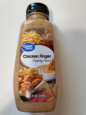 Bottle 12oz Great Value ,chicken finger dipping sauce