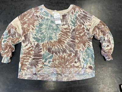 Lovely J Promise Me Your Heart Tie Dye Top Size M BNWT