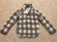 Member's Mark Kids Cuddly Sherpa 1/4 Zip Sherpa Pullover sz 4