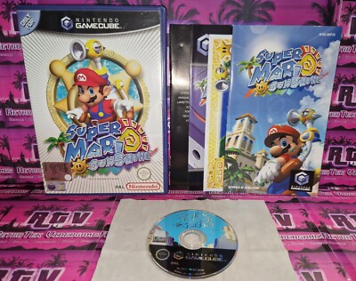   SUPER MARIO SUNSHINE PAL ITA NINTENDO GAMECUBE CIB +VIP KOMPLETT TOP