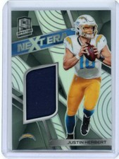 2020 Panini Spectra Next Era Prizm Rookie Relic #NE-JH Justin Herbert #182/199