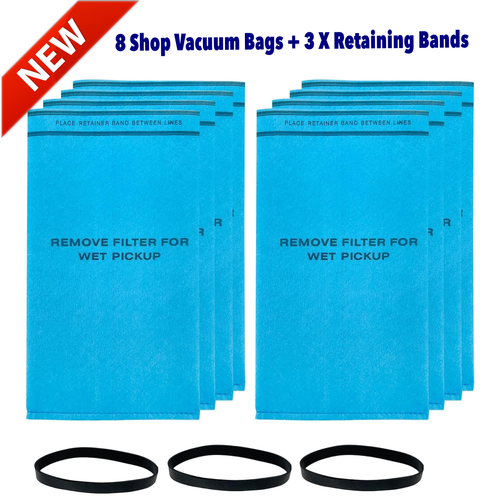 8 Wet Dry Filter Bags For 2.55Gallon Vacuum ShopVac Stinger