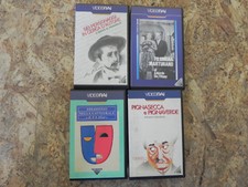 LOTTO 4 VHS VIDEORAI Vintage FILM vari generi Pirandello GOVI DE FILIPPO Eliot