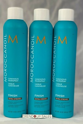 MoroccanOil Luminous Hairspray EXTRA Strong Hold 10  oz -PACK OF 3   GUARANTEED!