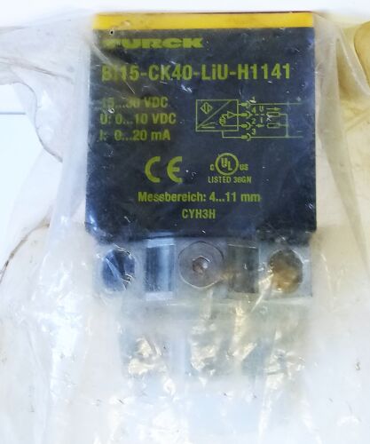 Turck BI15-CK40-LIU-H1141 15-30 V DC Inductive Proximity Sensor w/ BS2.1 Bracket - Picture 3 of 3
