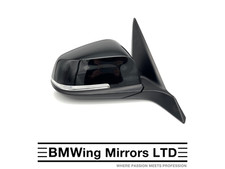BMW 1 SERIES F20 SE SPORT O/S RIGHT DRIVER SIDE WING MIRROR 6 PIN / BLACK