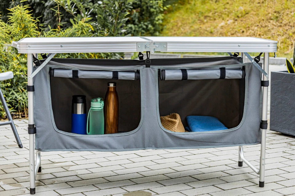 Campingtisch Falttisch Campingküche Gartentisch Zeltschrank mit Tasche