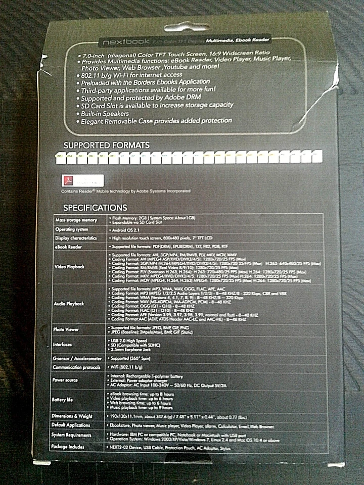 NEW OPEN BOX NextBook NEXT2 7-Inch Touch Screen Android Tablet- RED - Image 2 of 4