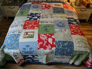 Pottery Barn Kids Hawaii California Surf Beach Patchwork Full