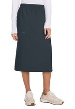 Cherokee Scrubs Women's Elastic Waist Skirt CK563A PWT Pewter Free Shipping