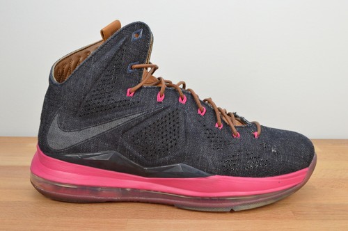 CLEAN Nike LeBron 10 X EXT QS Denim 