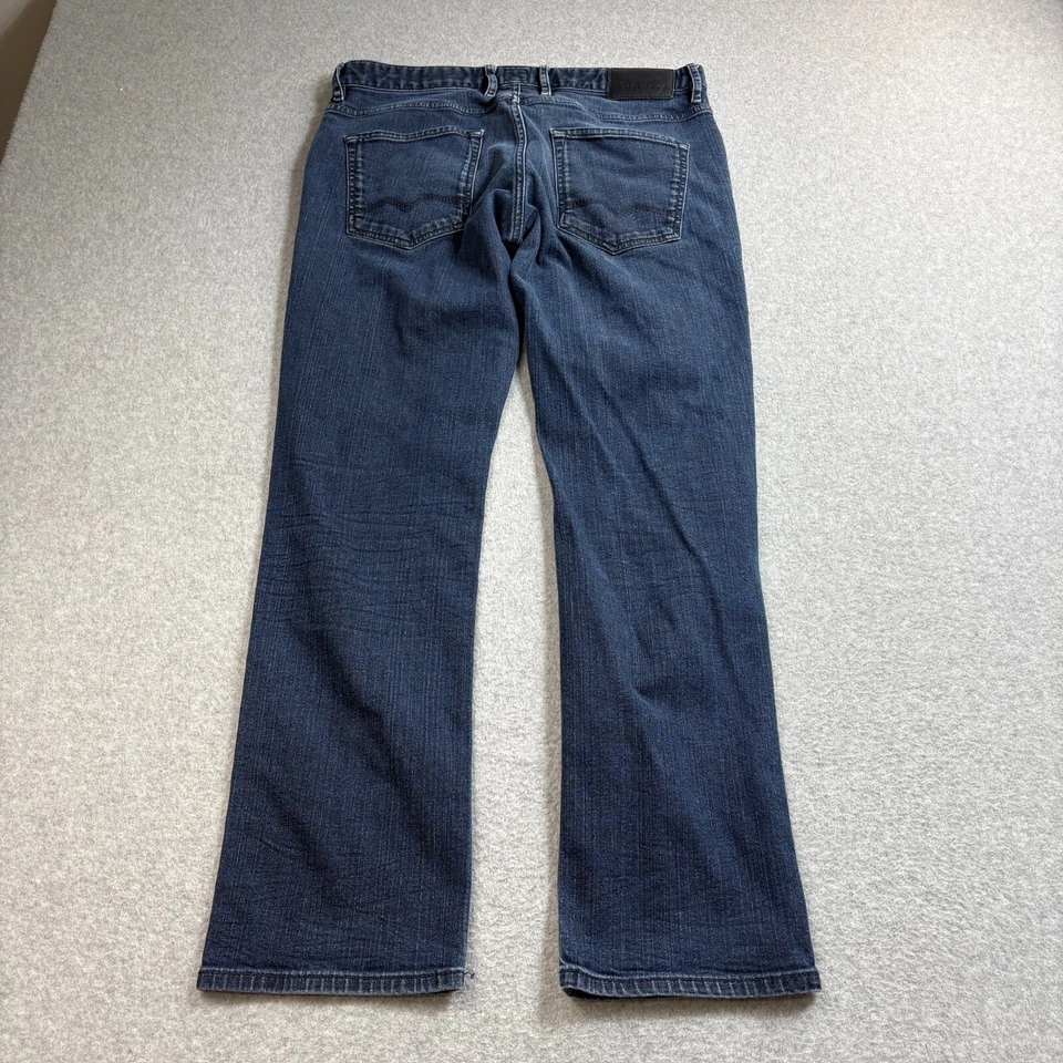 Мужские джинсы Boss Orange 24 34x30 синие стандартного покроя джинсовые брюки капсулы базовые эластичные - Изображение 2 из 4