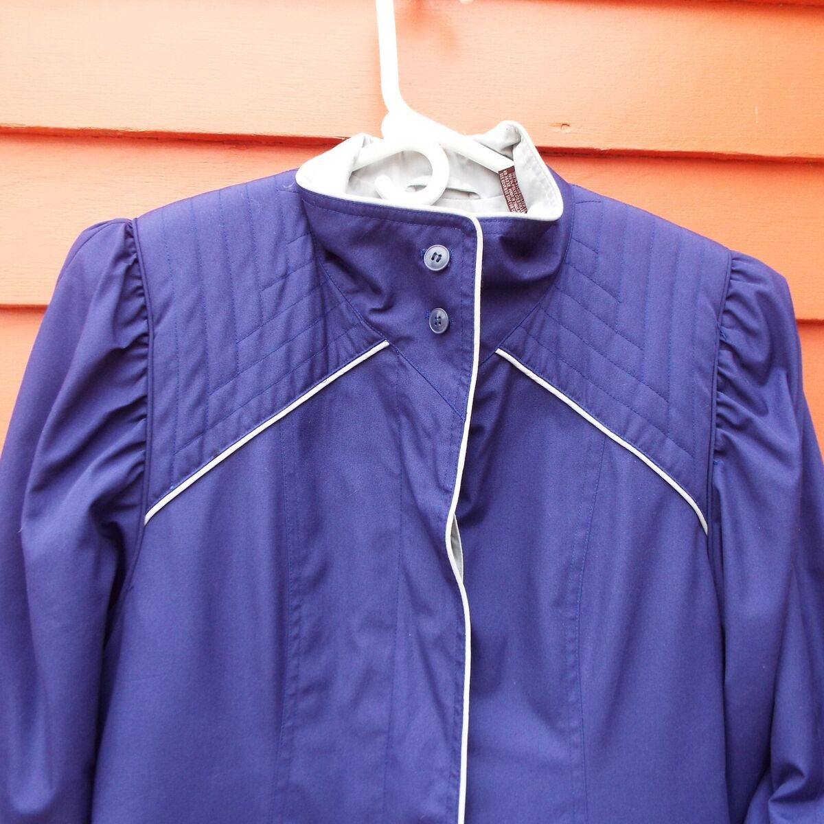 Vintage 1980's J. Gallery Trench Coat Jacket Long Purple All Vintage 1980's J. Gallery Trench Coat Jacket Long Purple All
