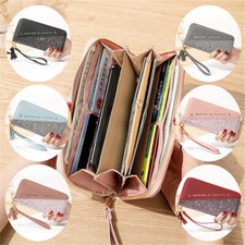 Portemonnaie Damen PU Geldbörse Portmonee Wallet Geldbeutel Kunstleder