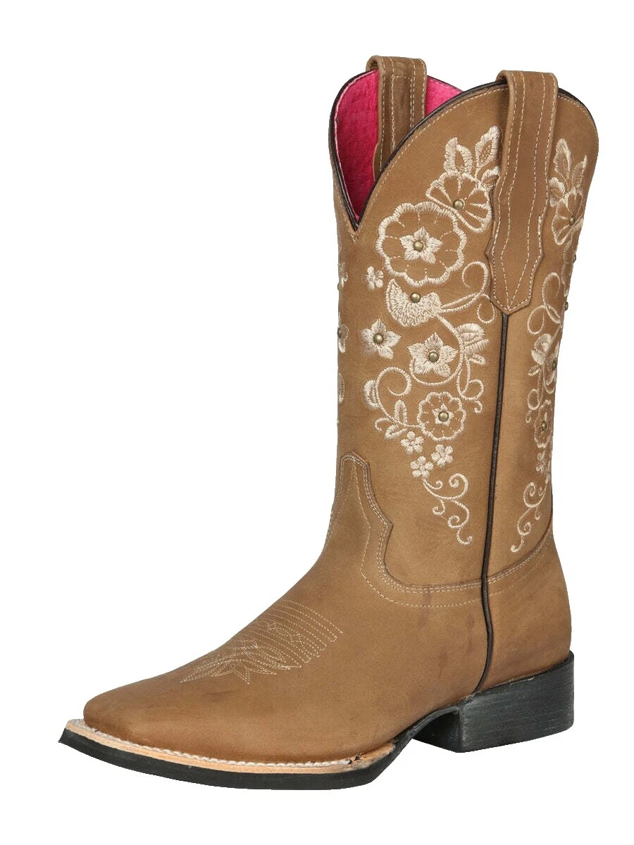 Brown Botas del Oeste Formal para mujeres