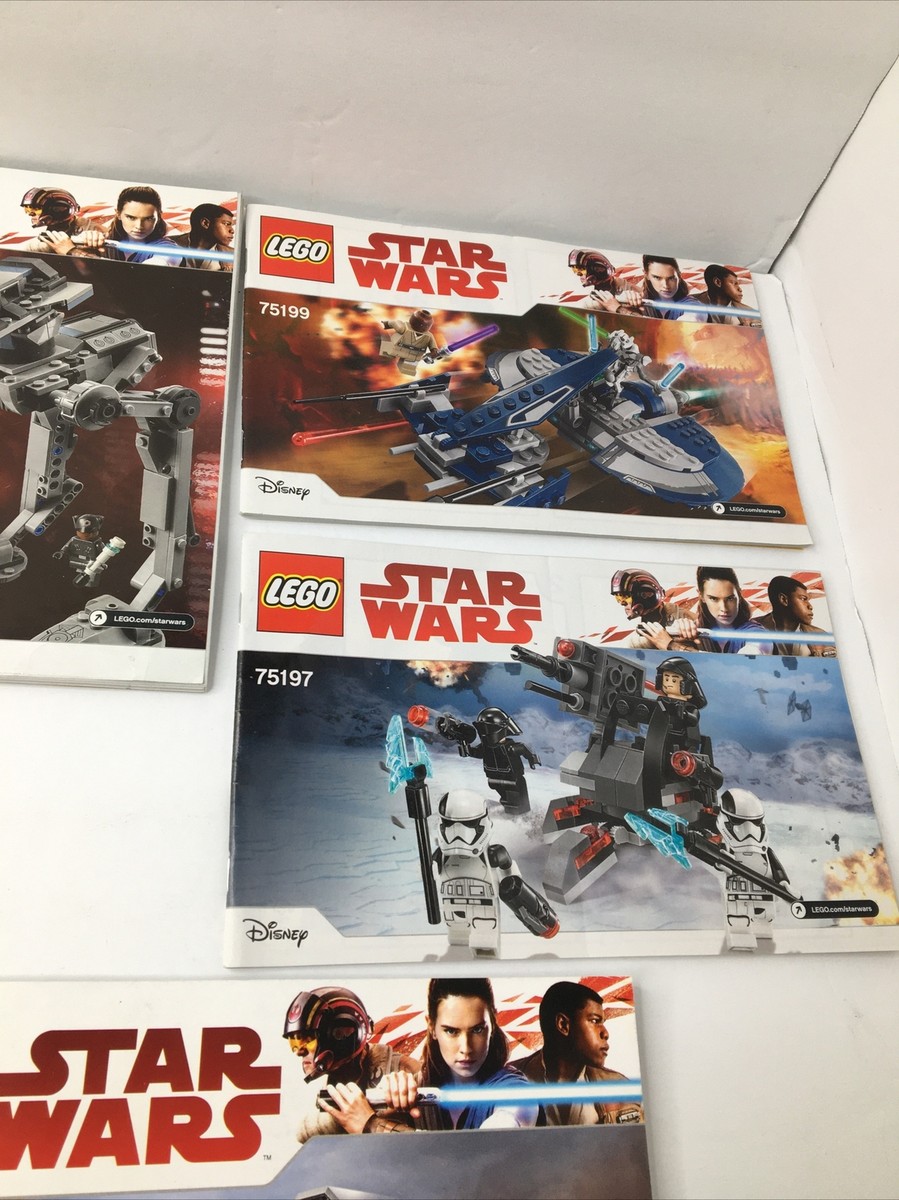LEGO Star Wars 6 Lot Instructions Only: 75149, 75177, 75139, 75201
