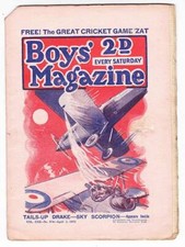 BOYS MAGAZINE April 1, 1933 -The Invisible Menace, Sky Scorpion, Castle Sinister
